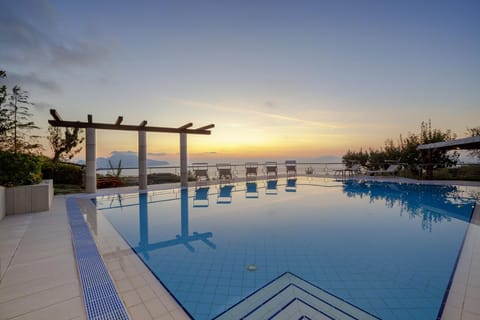 Swimming pool, Swimming pool, Sunset