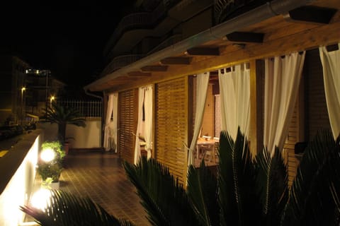 Property building, Night, Balcony/Terrace, Breakfast, Continental breakfast