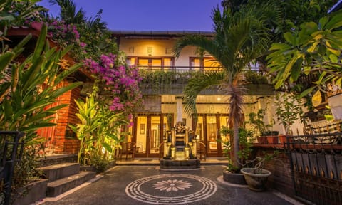 Property building, Facade/entrance, Night, Garden, Garden view