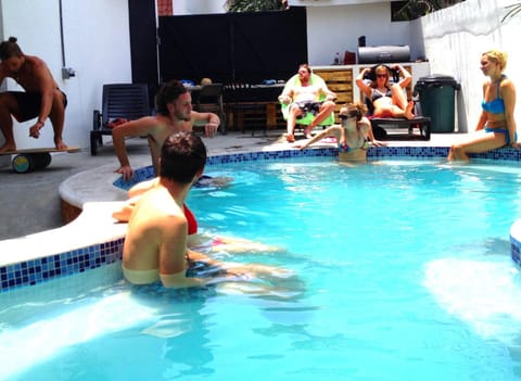 People, Pool view, Swimming pool, group of guests, sunbed