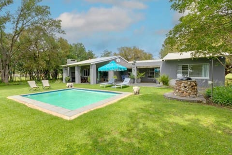 Property building, Garden, Garden view, Swimming pool, sunbed