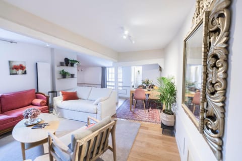 Property building, Living room, Dining area