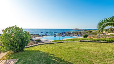Patio, Garden, Pool view
