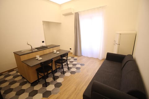 Kitchen or kitchenette, Living room, Dining area