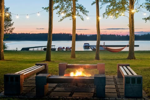 Natural landscape, Evening entertainment, Lake view, Sunset