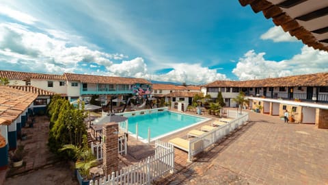 Property building, Patio, Day, Pool view, Swimming pool