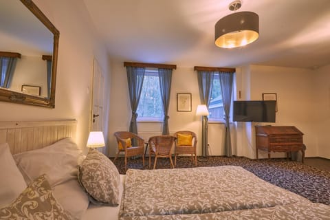 TV and multimedia, Photo of the whole room, Seating area, Bedroom
