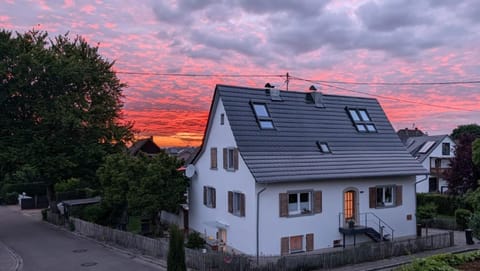 Property building, Balcony/Terrace, Sunset