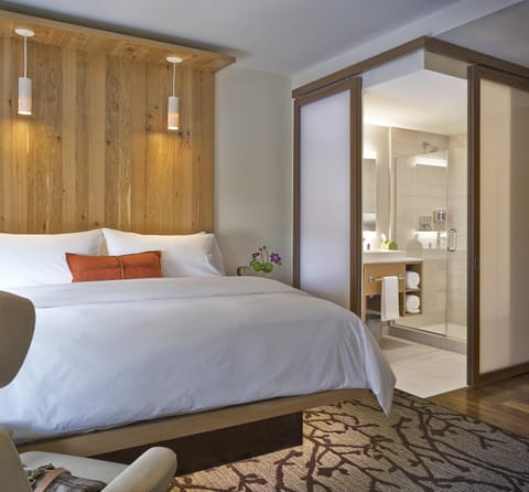 Bed, Bathroom, Bedroom