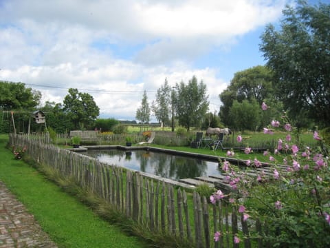 Vakantiehuis in de velden met zwemvijver en Jeu de Boules baan House in Flanders