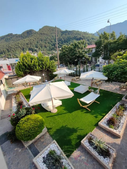 Natural landscape, Garden view, Mountain view, sunbed