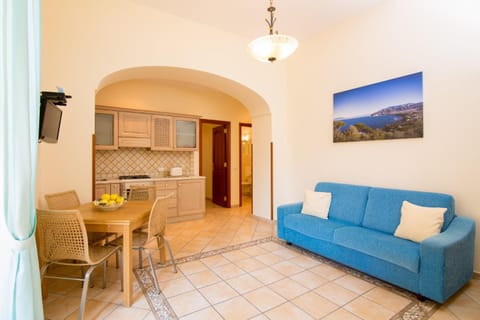 Bed, Living room, Dining area
