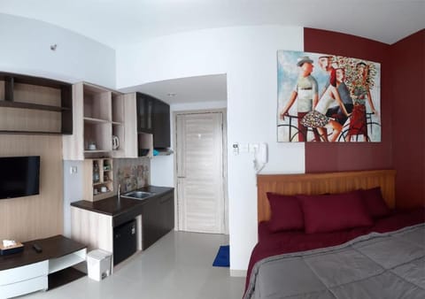 Bed, Kitchen or kitchenette, Living room, Bedroom