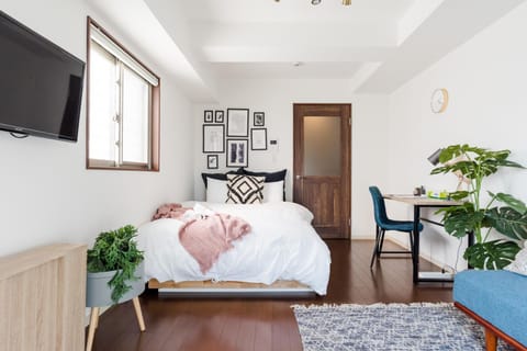 Bed, TV and multimedia, Decorative detail, Bedroom
