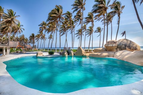 Natural landscape, Pool view, Sea view, Swimming pool, sunbed