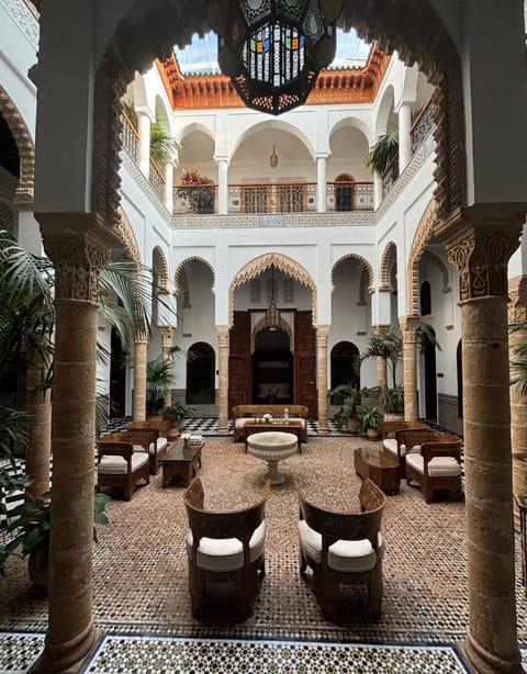 Property building, Patio, Seating area, Inner courtyard view