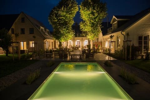 Night, Swimming pool, Swimming pool