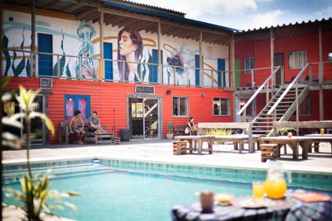 Property building, Patio, Balcony/Terrace, Pool view, Swimming pool