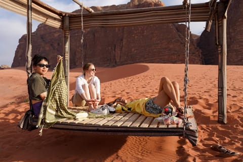 Natural landscape, Guests, Sunset, group of guests