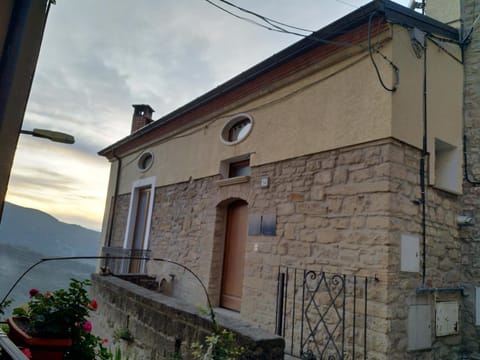 Property building, Facade/entrance, Sunset