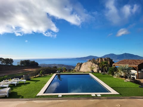 Pool view, sunbed