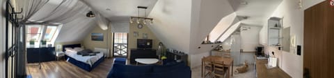 Bed, TV and multimedia, Coffee/tea facilities, Kitchen or kitchenette, Living room, Photo of the whole room, Seating area, Dining area, Bedroom, dishwasher, minibar, pet friendly, stove, towels