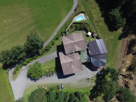 Day, Natural landscape, Bird's eye view, Swimming pool, Parking