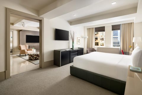 Bed, TV and multimedia, Living room, Photo of the whole room, Seating area, Bedroom