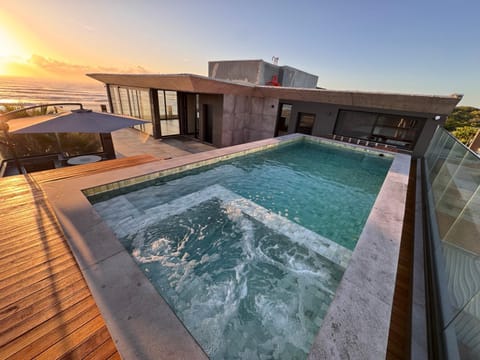 Natural landscape, Pool view, Swimming pool, Sunrise