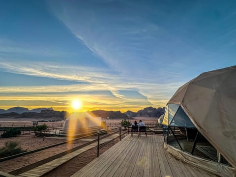 Property building, Mountain view, Sunset