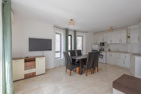 TV and multimedia, Kitchen or kitchenette, Living room, Seating area, Dining area, internet, oven, washing machine, air conditioner