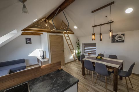 Living room, Dining area, children