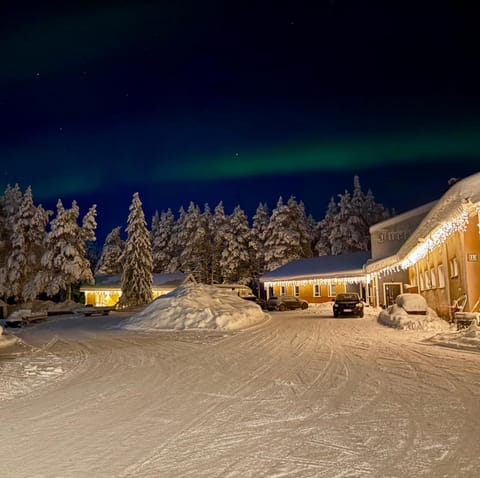 Property building, Night, Natural landscape, Winter
