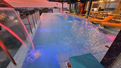 Natural landscape, Pool view, Swimming pool, sunbed