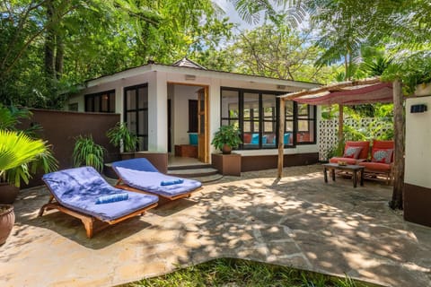 Property building, Patio, Garden, Garden view, sunbed