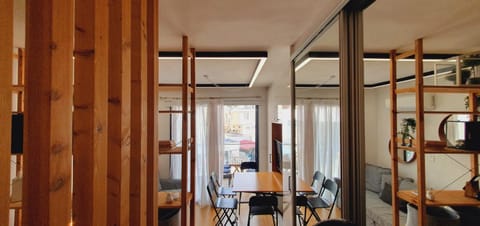 Living room, Seating area, Dining area