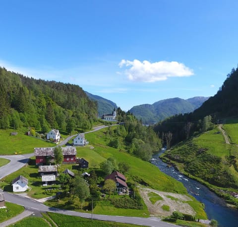 Nearby landmark, Natural landscape, Bird's eye view, River view