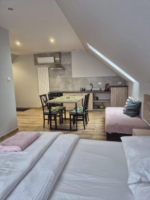 Bed, Kitchen or kitchenette, Living room, Photo of the whole room, Seating area, Dining area, Bedroom