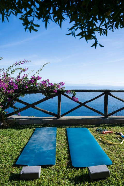 Natural landscape, Garden, Garden view, Sea view