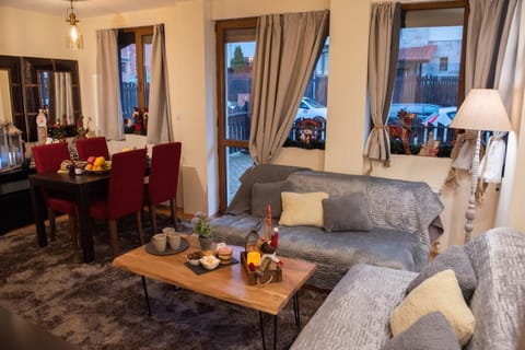 Living room, Seating area, Dining area