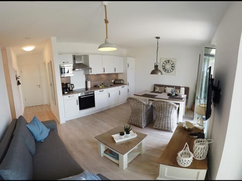 Kitchen or kitchenette, Living room, Dining area