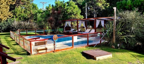 Natural landscape, Garden, Solarium, Pool view, Swimming pool, sunbed