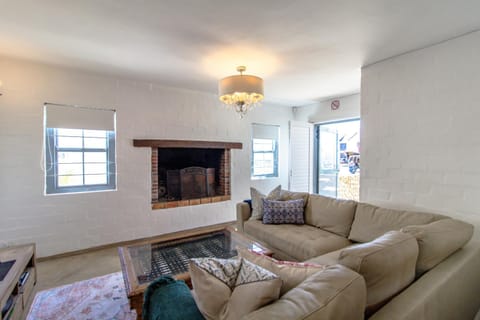 Living room, fireplace