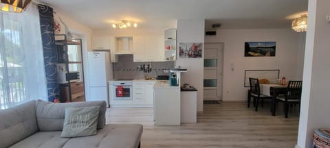 Kitchen or kitchenette, Living room, Seating area, Dining area, pet friendly, stove