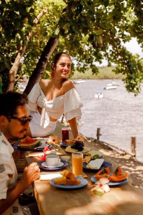 Day, People, Natural landscape, Dining area, Guests, River view