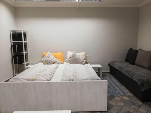 Bed, Living room, Bedroom