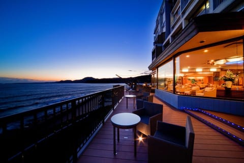 View (from property/room), Balcony/Terrace, Seating area, Sea view
