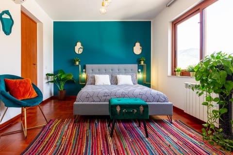 Bed, Photo of the whole room, Floor plan, Bedroom