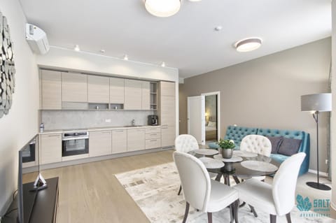 Living room, Seating area, Communal kitchen