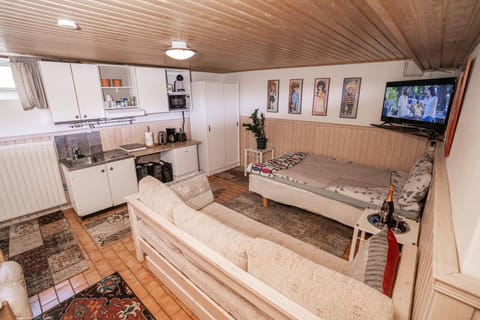 Photo of the whole room, Seating area, kitchen